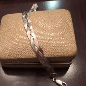 Silver 925 Italy Braided Bracelet